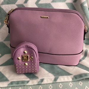 Lovevook Crossbody Lavender Bag. Additional Mini Book Bag.